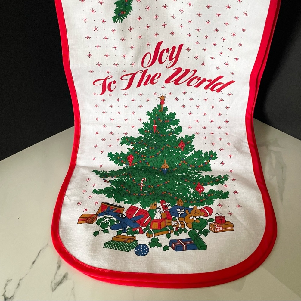 "Joy to the World" Vintage 70" Table Runner